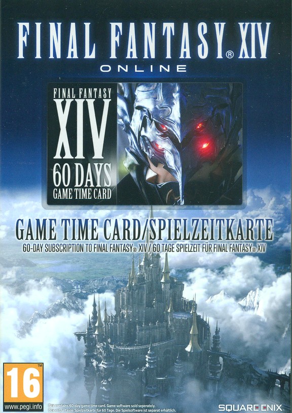 Final Fantasy Xiv A Realm Reborn 60 Day Game Time Card Europe Region Only Digital