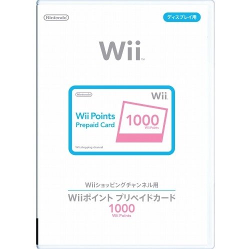 wii points card