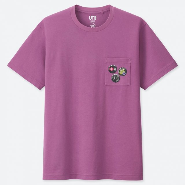 Ut Splatoon Badge Men S T Shirt Purple L Size